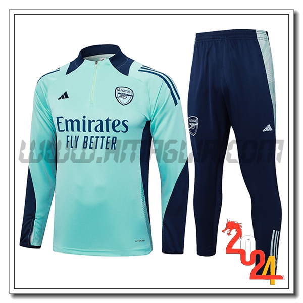 Tuta Allenamento Arsenal Verde/Blu 2024 2025