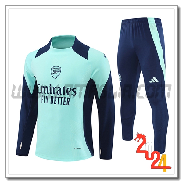 Tuta Allenamento Arsenal Verde/Blu 2024 2025