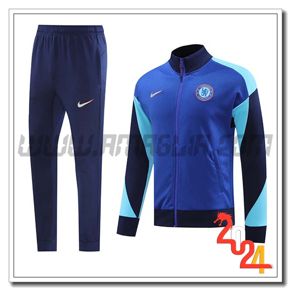 Tuta Giacca Allenamento FC Chelsea Blu 2024 2025
