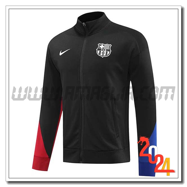 Giacca Calcio FC Barcellona Nero/Blu/Rosso 2024 2025