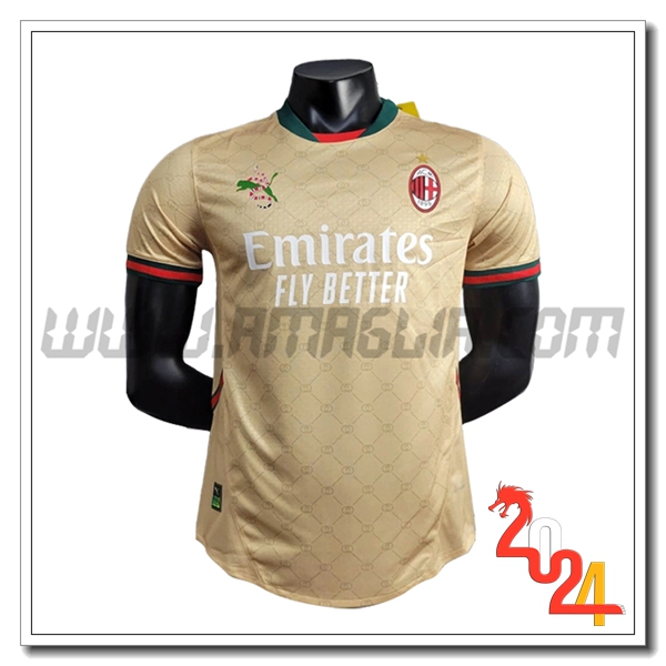 Maglia Calcio AC Milan Special Edition 2024 2025 GIALLO