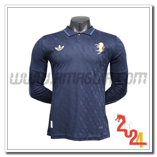 Seconda Maglia Calcio Juventus Maniche lunghe 2024 2025