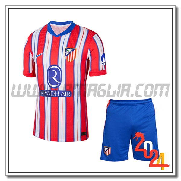 Nuovo Kit Maglia Atletico Madrid Bambino Prima 2024 2025