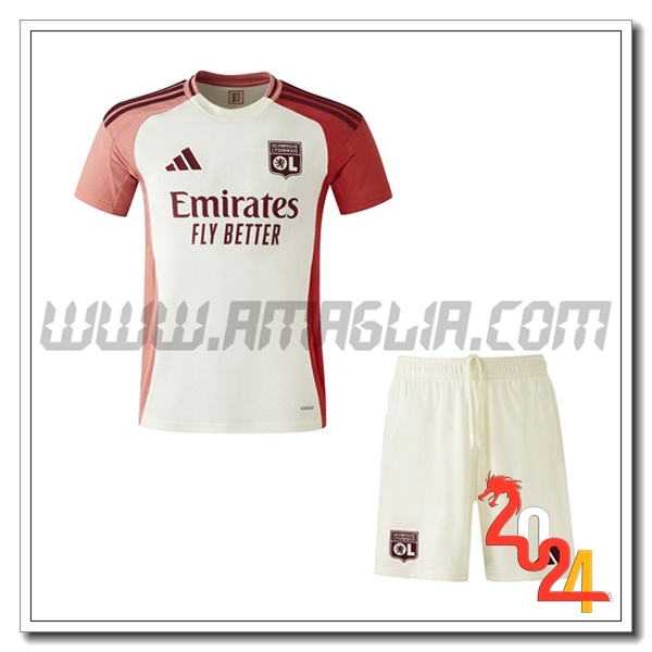 Nuovo Kit Maglia Lyon OL Bambino Terzo 2024 2025