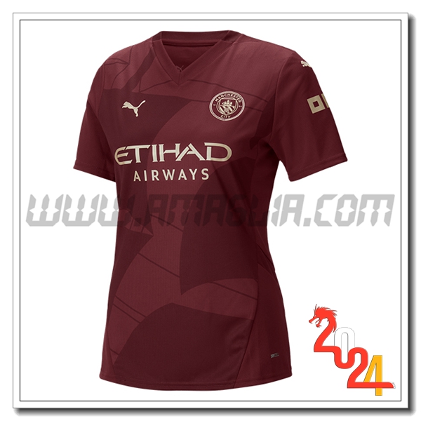Terzo Nuovo Maglia Manchester City Donna 2024 2025
