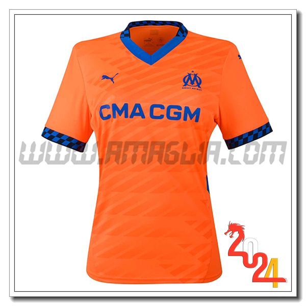 Terzo Nuovo Maglia Marsiglia OM Donna 2024 2025