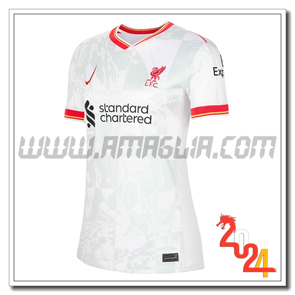 Terzo Nuovo Maglia FC Liverpool Donna 2024 2025