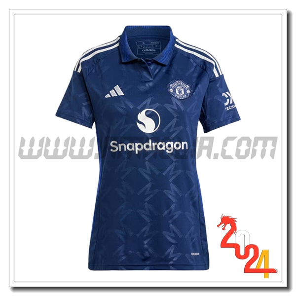 Seconda Nuovo Maglia Manchester United Donna 2024 2025