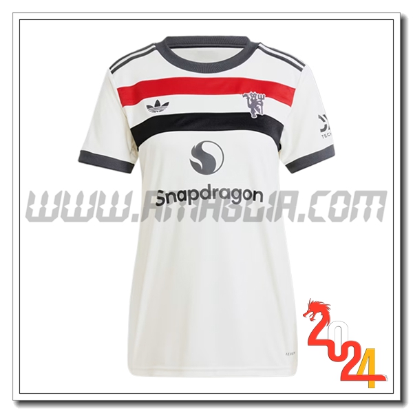 Terzo Nuovo Maglia Manchester United Donna 2024 2025