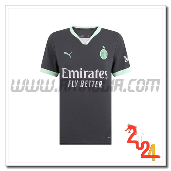Terzo Nuovo Maglia AC Milan Donna 2024 2025