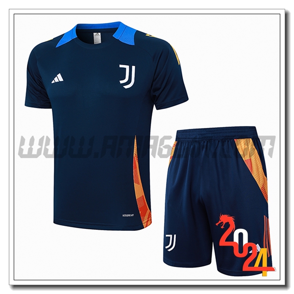 Kit Maglia Allenamento Juventus Blu Reale 2024 2025
