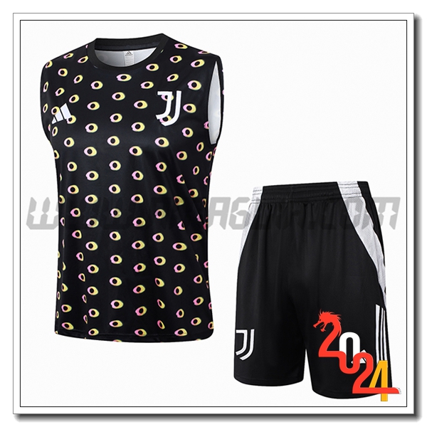 Kit Canotta Allenamento Juventus Nero 2024 2025