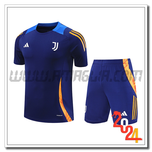 Kit Maglia Allenamento Juventus Blu/Orang 2024 2025