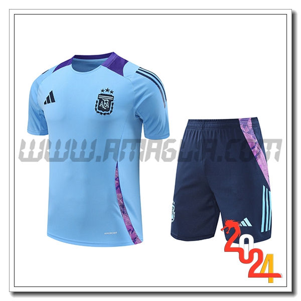 Kit Maglia Allenamento Argentina Blu/viola 2024 2025