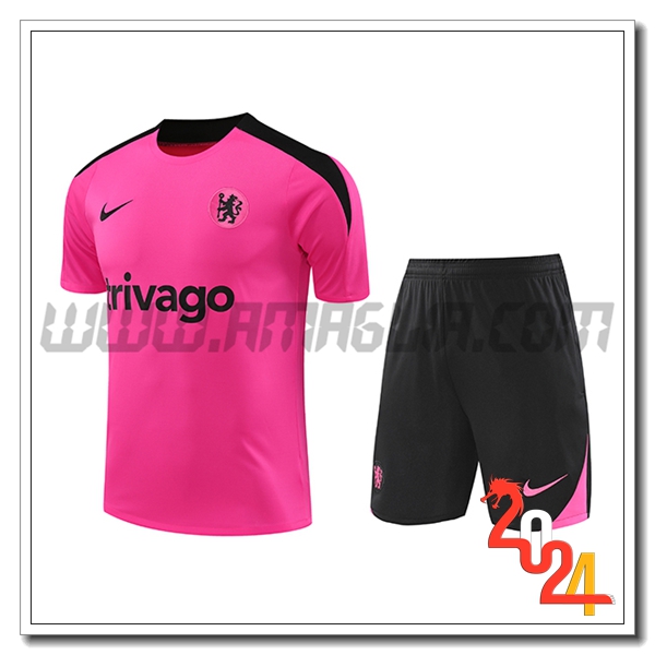 Kit Maglia Allenamento FC Chelsea viola/Nero 2024 2025