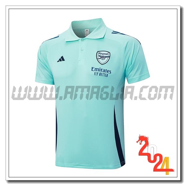 Maglia Polo Arsenal Verde/Blu 2024 2025