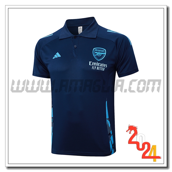 Maglia Polo Arsenal Blu Reale 2024 2025
