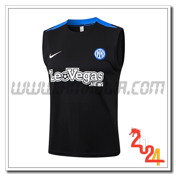 Canotta Allenamento Inter Milan Nero/Blu 2024 2025 -02