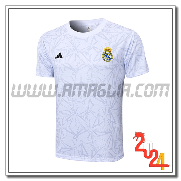 T Shirt Allenamento Real Madrid Bianco 2024 2025 -02
