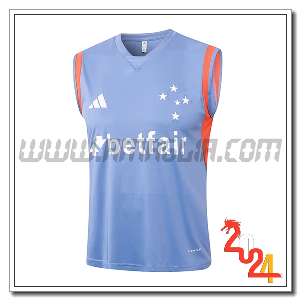 Canotta Allenamento Cruzeiro Grigio/Arancia 2024 2025