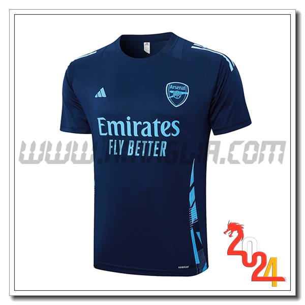 T Shirt Allenamento Arsenal Blu Reale 2024 2025