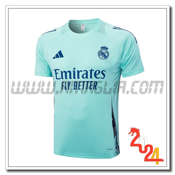 T Shirt Allenamento Real Madrid Verde/Blu 2024 2025