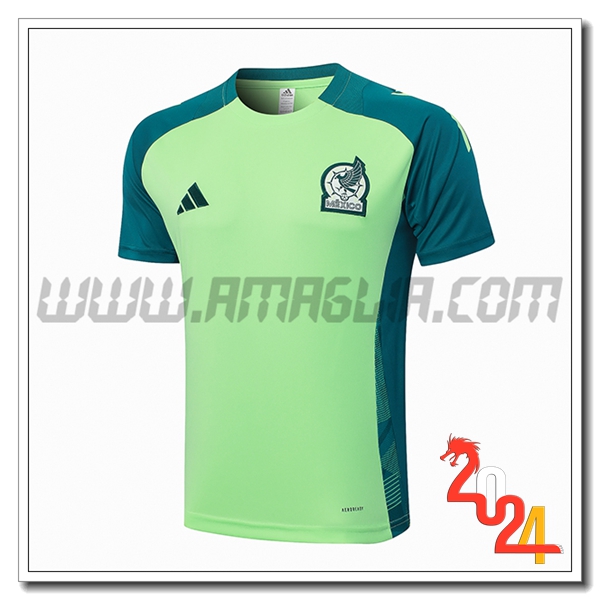 T Shirt Allenamento Messico Verde 2024 2025