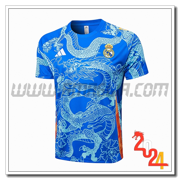 T Shirt Allenamento Real Madrid Blu 2024 2025