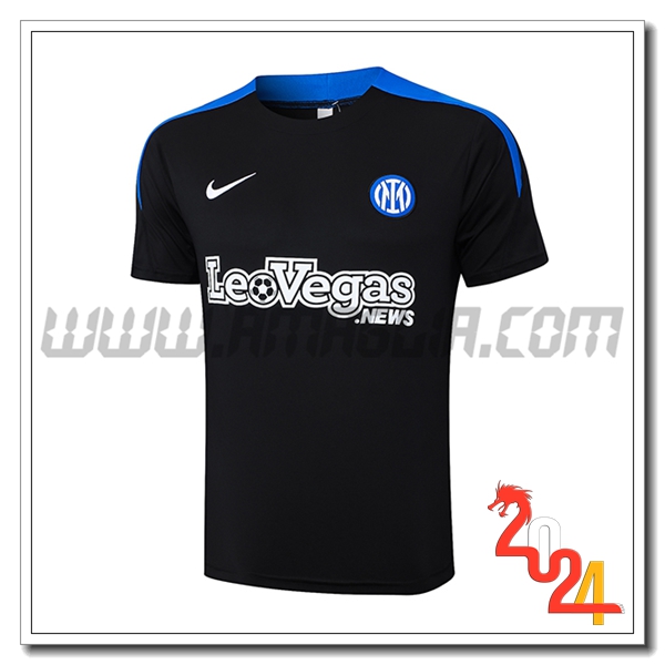T Shirt Allenamento Inter Milan Nero/Blu 2024 2025