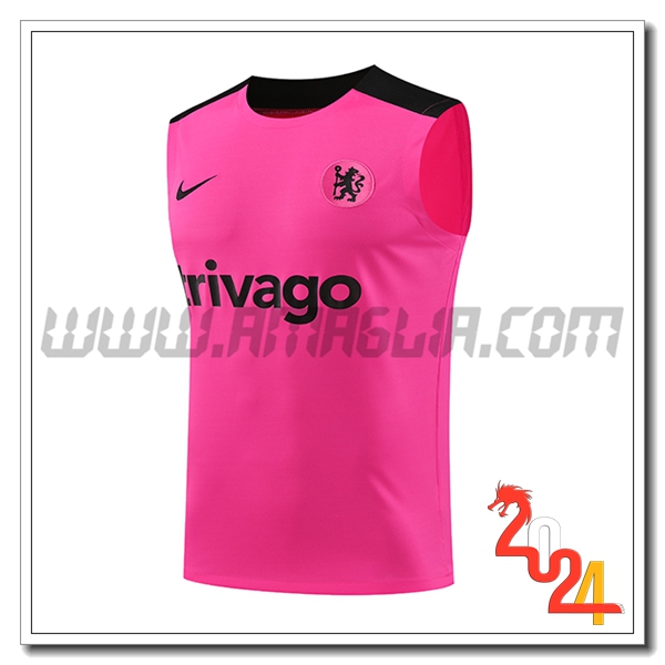 Canotta Allenamento FC Chelsea viola/Nero 2024 2025