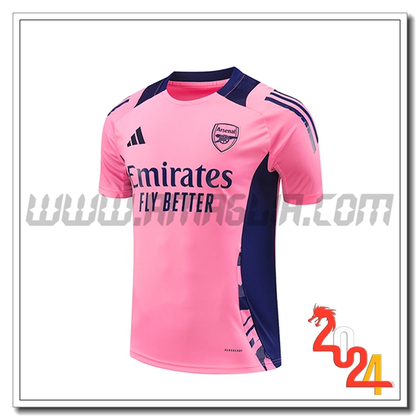 T Shirt Allenamento Arsenal Rosa/viola 2024 2025