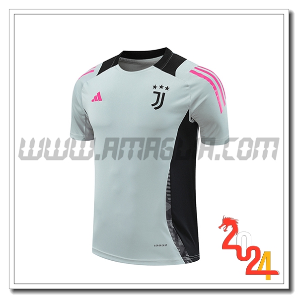 T Shirt Allenamento Juventus Grigio/Nero 2024 2025