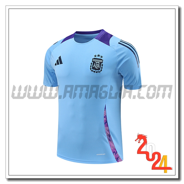 T Shirt Allenamento Argentina Blu/viola 2024 2025
