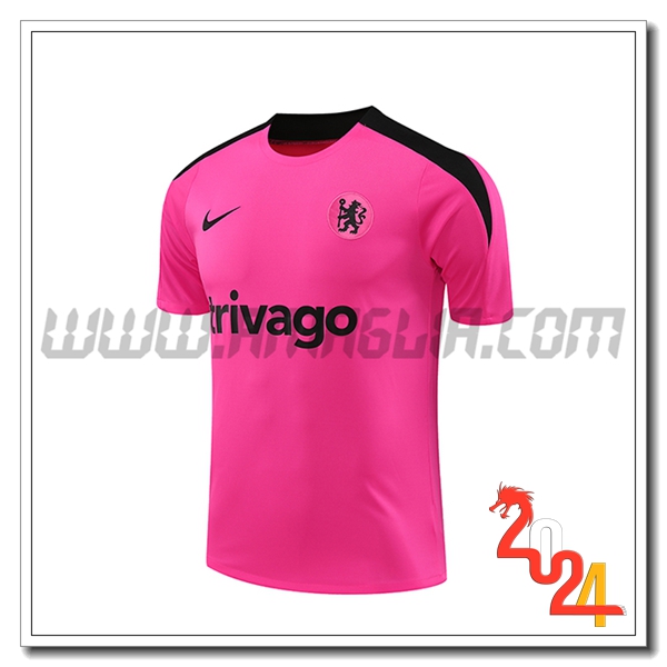 T Shirt Allenamento FC Chelsea viola/Nero 2024 2025