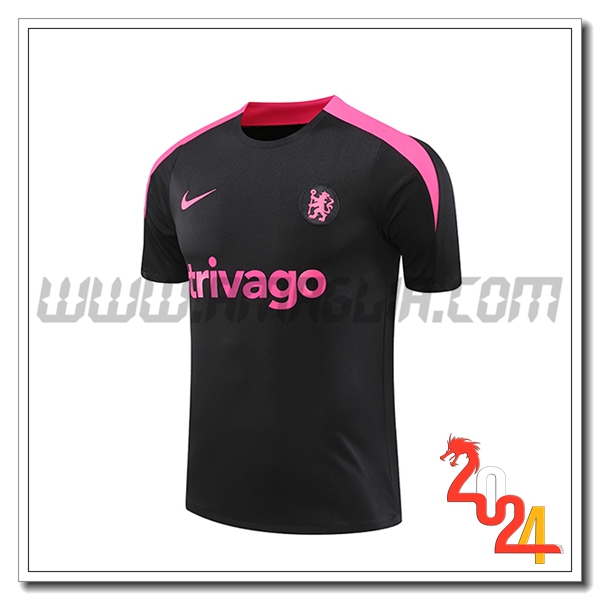 T Shirt Allenamento FC Chelsea Nero/viola 2024 2025