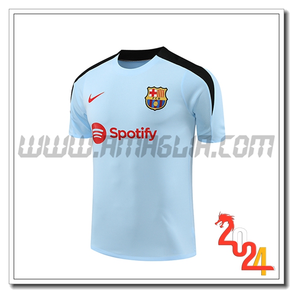T Shirt Allenamento FC Barcellona Blu/Nero 2024 2025