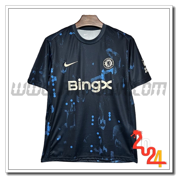 T Shirt Allenamento FC Chelsea Blu Scuro 2024 2025