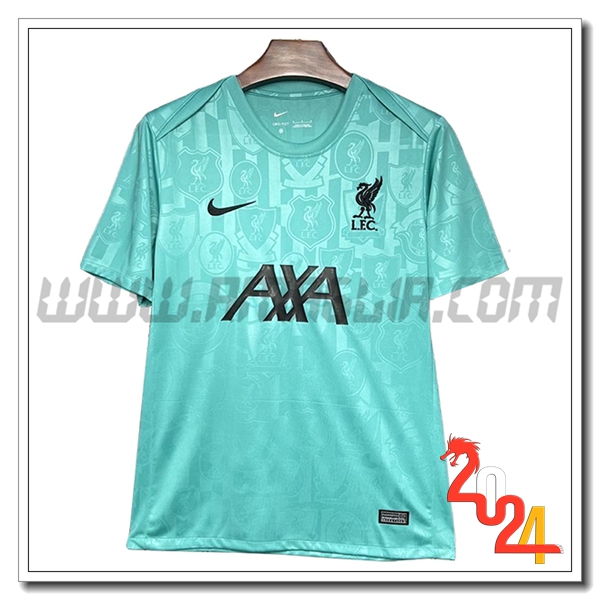 T Shirt Allenamento FC Liverpool Verde 2024 2025