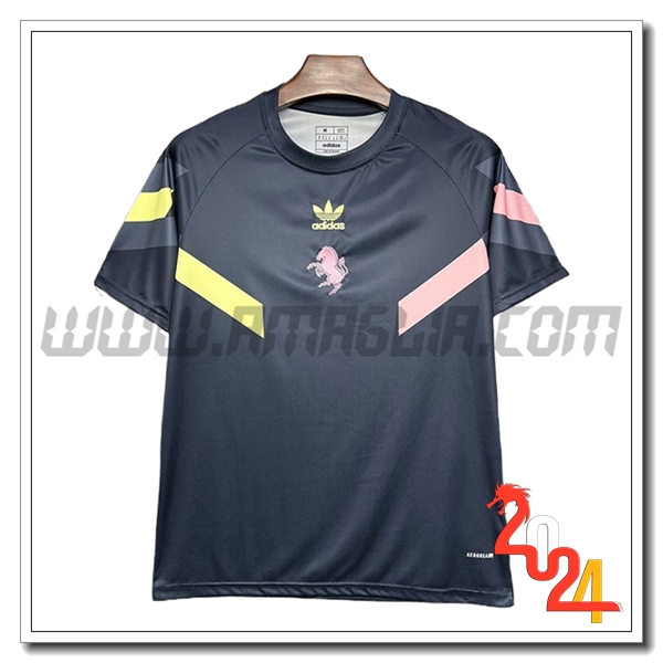 T Shirt Allenamento Juventus Nero/Giallo/Rosa 2024 2025