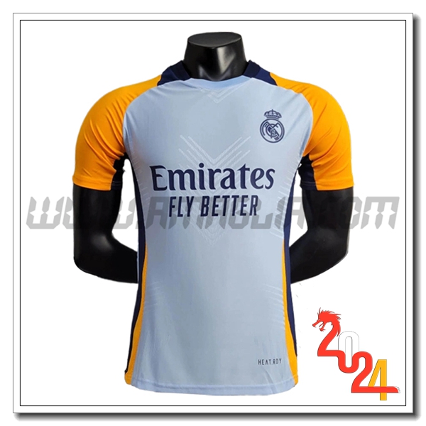 T Shirt Allenamento Real Madrid Blu/Arancia 2024 2025