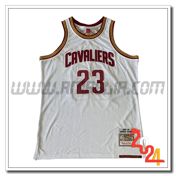 Maglia Cleveland Cavaliers (JAMES #23) 2024/25 Bianco