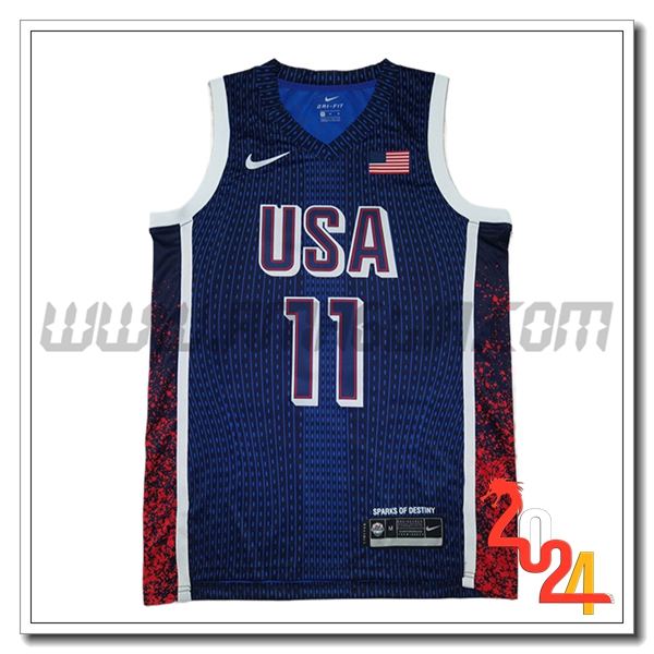 Maglia USA (EMBIID #11) 2024/25 Blu/Rosso