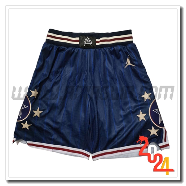 Pantaloncini NBA American All-Star 2024/25 Blu/Giallo -03