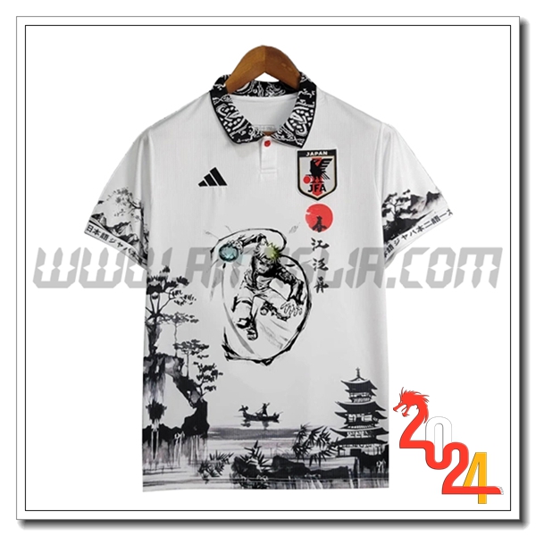 Maglia Squadra Giappone Edizione speciale -5 2024 2025 Bianco