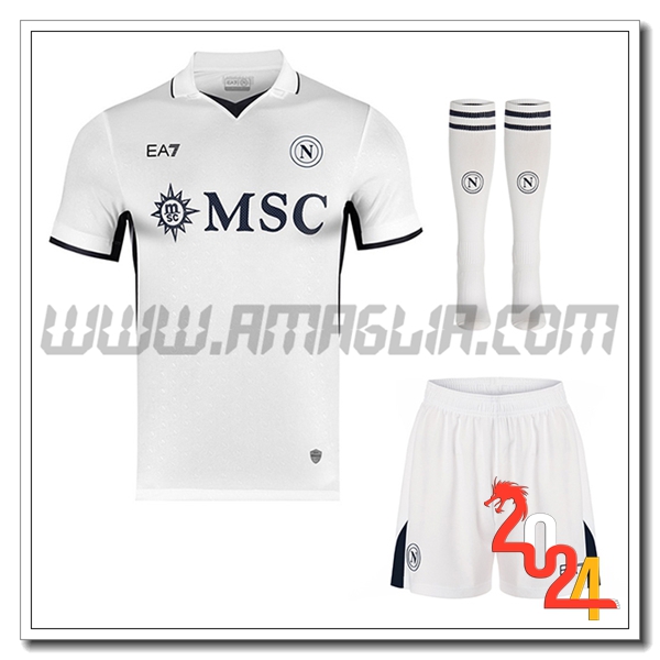 Kit Maglia SSC Napoli Seconda (Pantaloncini + Calzini) 2024 2025