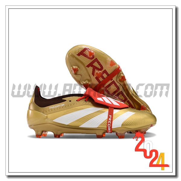 Adidas Scarpe Da Calcio Predator Elite Tongue FG Giallo/Bianco