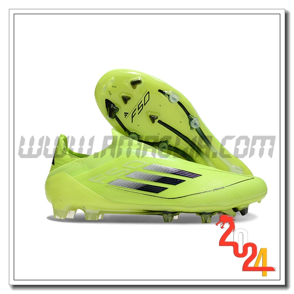 Adidas Scarpe Da Calcio F50 Elite Laceless FG Giallo/Nero