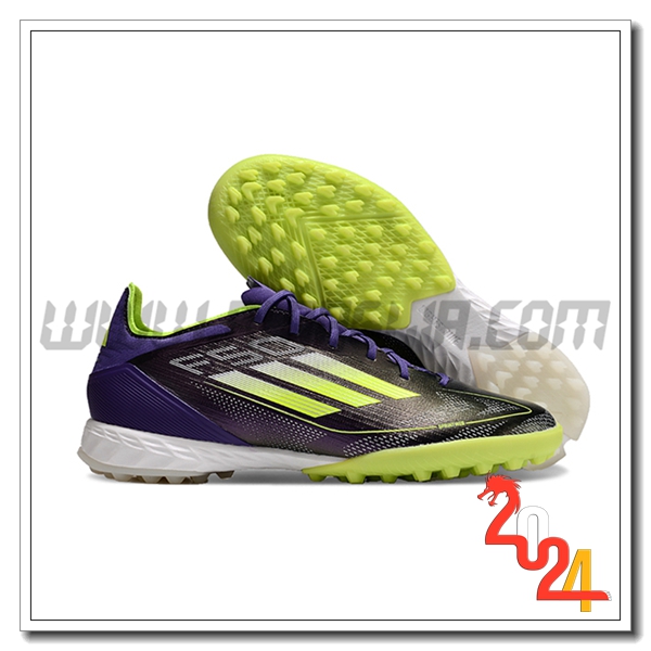 Adidas Scarpe Da Calcio F50 PRO TF Nero/Verde/viola