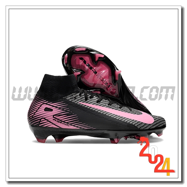 Nike Scarpe Da Calcio Air Zoom Mercurial Superfly IIX Elite FG Nero/Rosa
