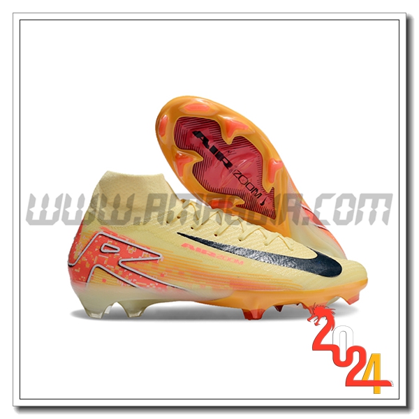 Nike Scarpe Da Calcio Air Zoom Mercurial Superfly IIX Elite FG Arancia/Nero -02